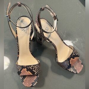 Vince Camuto snakeskin platform heels